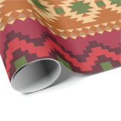 Desert Southwest Pattern Verjaardagscadeau voor he Cadeaupapier (Rol Hoek)