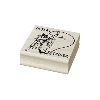 DESERT SPIDER - De Mystery Girls Super Heroine Rubberstempel