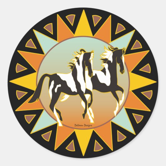 Desert Star Paint Horse Sticker (Voorkant)