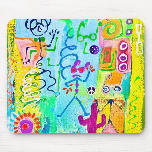 Desert Stick Zombies Mousepad Muismat (Voorkant)