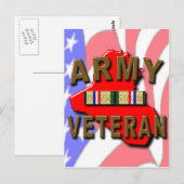 Desert Storm Army Veteran Briefkaart (Voorkant / Achterkant)