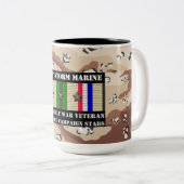 DESERT STORM MARINE 3 ÉTOILES MUG (Devant droit)