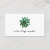 Desert Succulent Boho Botanical QR code Visitekaartje (Voorkant)