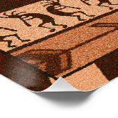 Desert Sun Cactus Kokopelli Southwest Perfect Poster (Hoek)