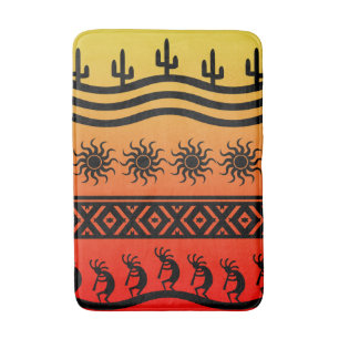 Desert Sun Cactus Zuidwest Design Kokopelli Badmat