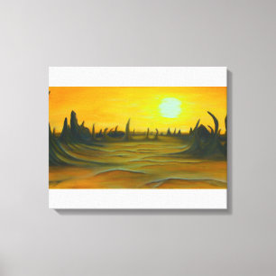 Desert Sun Canvas Afdruk