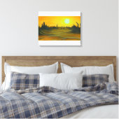 Desert Sun Canvas Afdruk (Insitu (Slaapkamer))