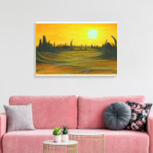 Desert Sun Canvas Afdruk (Insitu (Woonkamer))