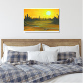 Desert Sun Canvas Afdruk (Insitu (Slaapkamer))