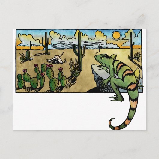 Desert Sunrise Briefkaart (Voorkant)