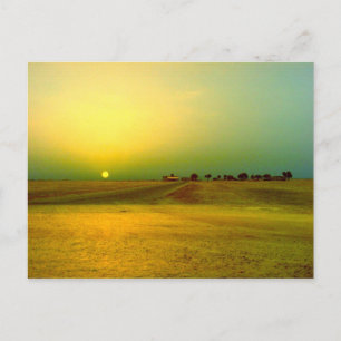Desert Sunrise Collage Briefkaart