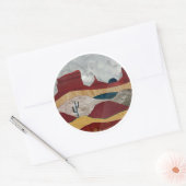 Desert Sunrise Ronde Sticker (Envelop)
