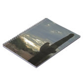 Desert Sunrise Saguaro Cactus Foto Peaceful Notitieboek (Linkerzijde)