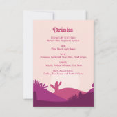 Desert Sunset Bachelorette Boire Menu Signer (Devant)