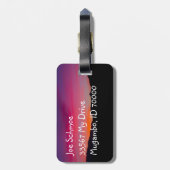 Desert Sunset Bagagelabel (Achterkant verticaal)