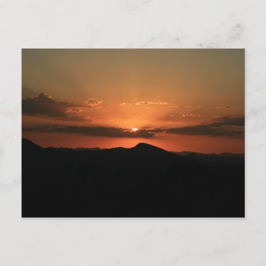 Desert Sunset Briefkaart (Voorkant)