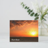 Desert Sunset Briefkaart (Staand voorkant)