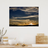 'Desert Sunset' - door Andrew Gettler Poster (Keuken)