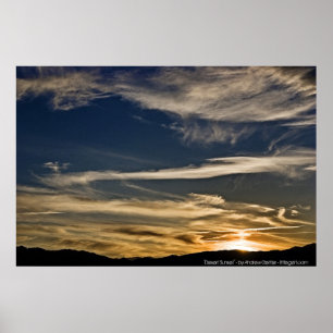 'Desert Sunset' - door Andrew Gettler Poster