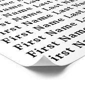 Desert Sunset Glow Waterverf Bruiloft Zitje Poster (Hoek)