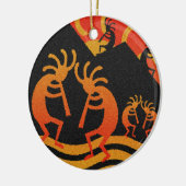Desert Sunset Kokopelli Southwest Keramisch Ornament (Links)