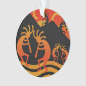 Desert Sunset Kokopelli - Zuidoost-kerstboom Ornament (voorkant)