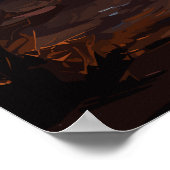 Desert Sunset Ride op Paard, Serene Wall Art Poster (Hoek)