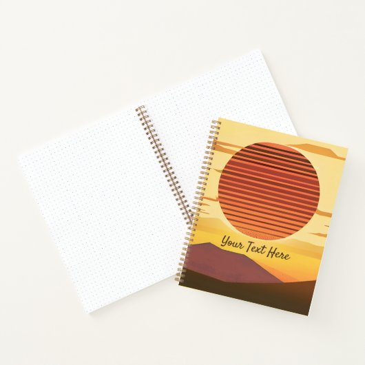 Desert Sunset Rust Orange et Journal Brown (Intérieur)