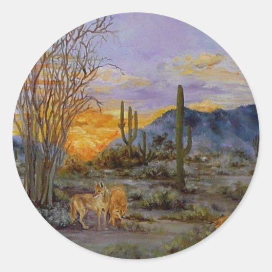 'Desert Sunset' stickers (Voorkant)
