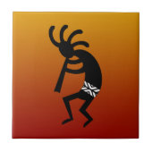 Desert Sunset Sud-Ouest Kokopelli Carreaux en céra (Devant)