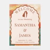 Desert Terracotta Arch Welcome Board Acryl Bord (Voorkant)