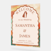 Desert Terracotta Arch Welcome Board Acryl Bord (Hoek)