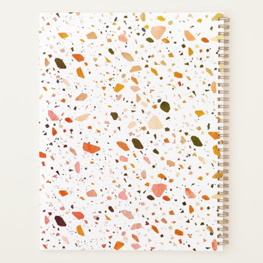 Desert Terrazzo Pattern Cosmetoloog Salon Hair Planner (Achterkant)