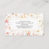 Desert Terrazzo Pattern Professional Feminine Visitekaartje (Achterkant)