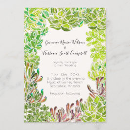 Desert Theme Bruiloft uitnodiging