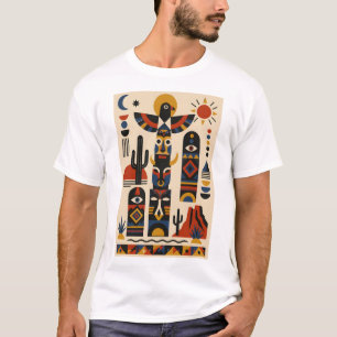 Desert Totems – Geometric Art T-Shirt