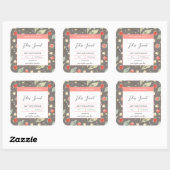 Désert Tropical Abstraits Feuilles Étiquette bougi (Feuille)