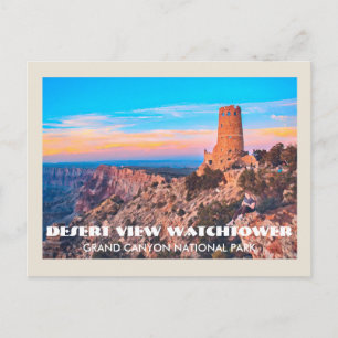 Desert Uitzicht Watchtower Grand Canyon National P Briefkaart