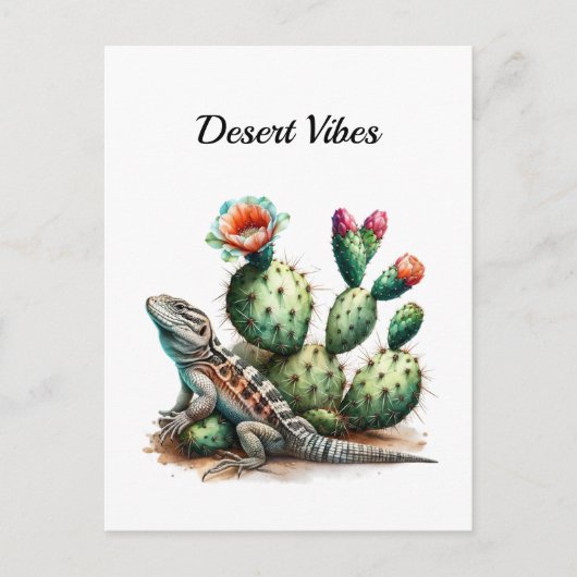 Desert Vibes Briefkaart (Voorkant)