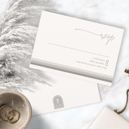 Desert Vibes Bruiloft Neutrals ID1019 RSVP Kaartje