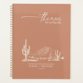 Desert Vibes Landschap Bruiloft Terra Cotta ID1019 Planner