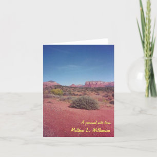 Desert Vista Blank Personalized Note Cards Notitiekaartje