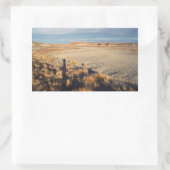 Desert Wave: Petrified Forest National Park Photo Rechthoekige Sticker (Tas)