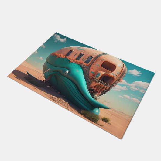 Desert Whale House Deurmat (Schuin)