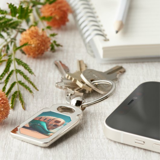 Desert Whale House Sleutelhanger (Zijkant)