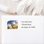 Desert Wheelie Motocross Etiket (Insitu)