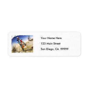 Desert Wheelie Motocross Etiket