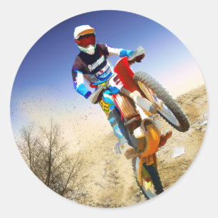 Desert Wheelie Motocross Ronde Sticker