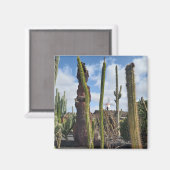 “Desert Windmill and Cactus” Magnet Magneet (Voorkant / Achterkant)
