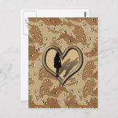 DesertCamo Vrouw vermist manAnsichtkaart Briefkaart (Voorkant / Achterkant)